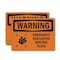 Signmission Emergency Evacuation Meeting Place With Symbol, 10 in W x Rectangle, Plastic OS-2PACK-WS-P-710-L-12109 - alternate 1